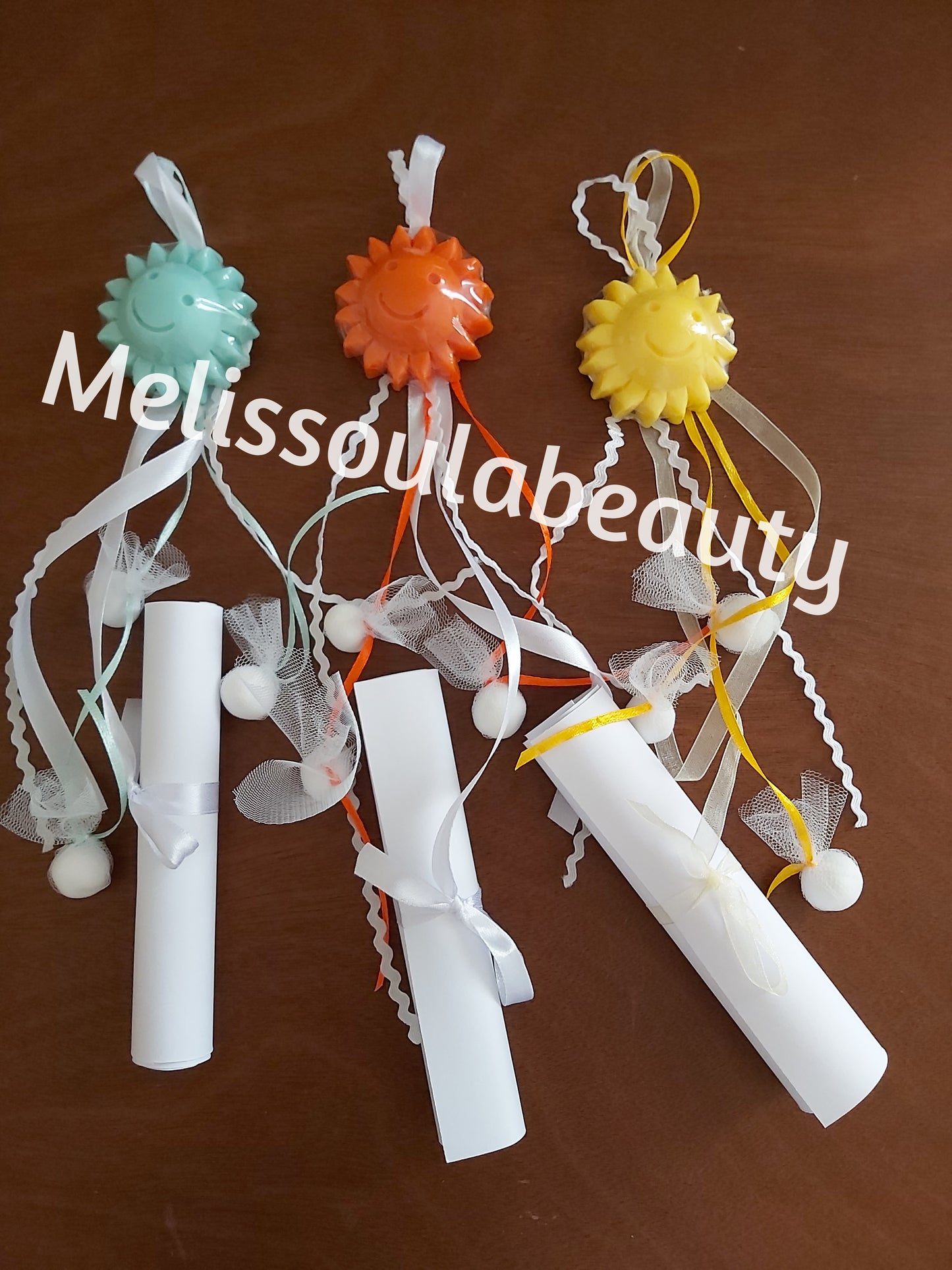 Μπομπονιέρα ήλιος σαπουνάκι