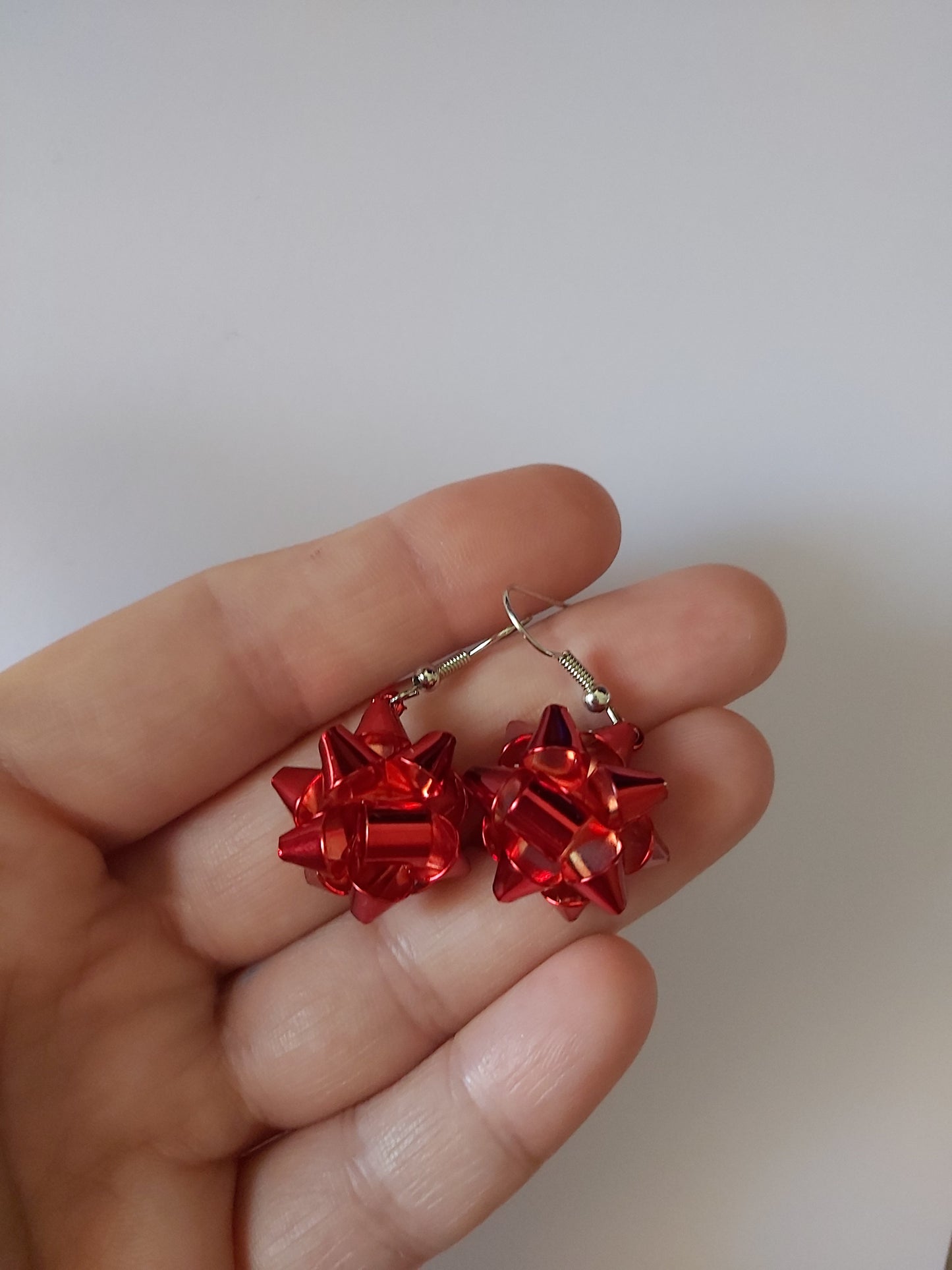 Σκουλαρίκια χριστουγεννιάτικοι φιόγκοι