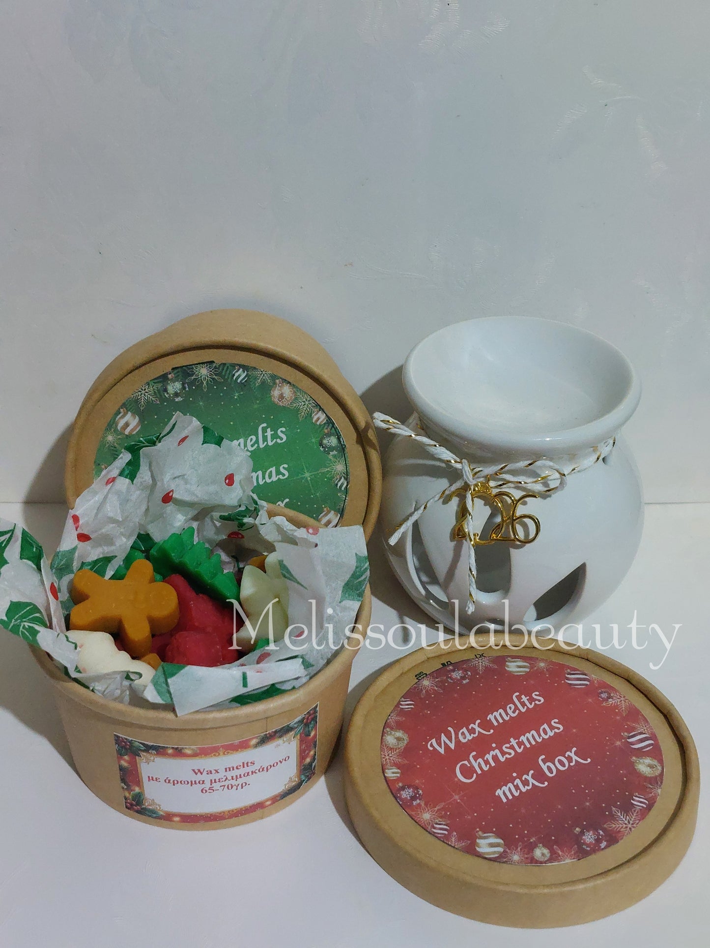 Set με δυο κουτάκια wax melts και αρωματιστή