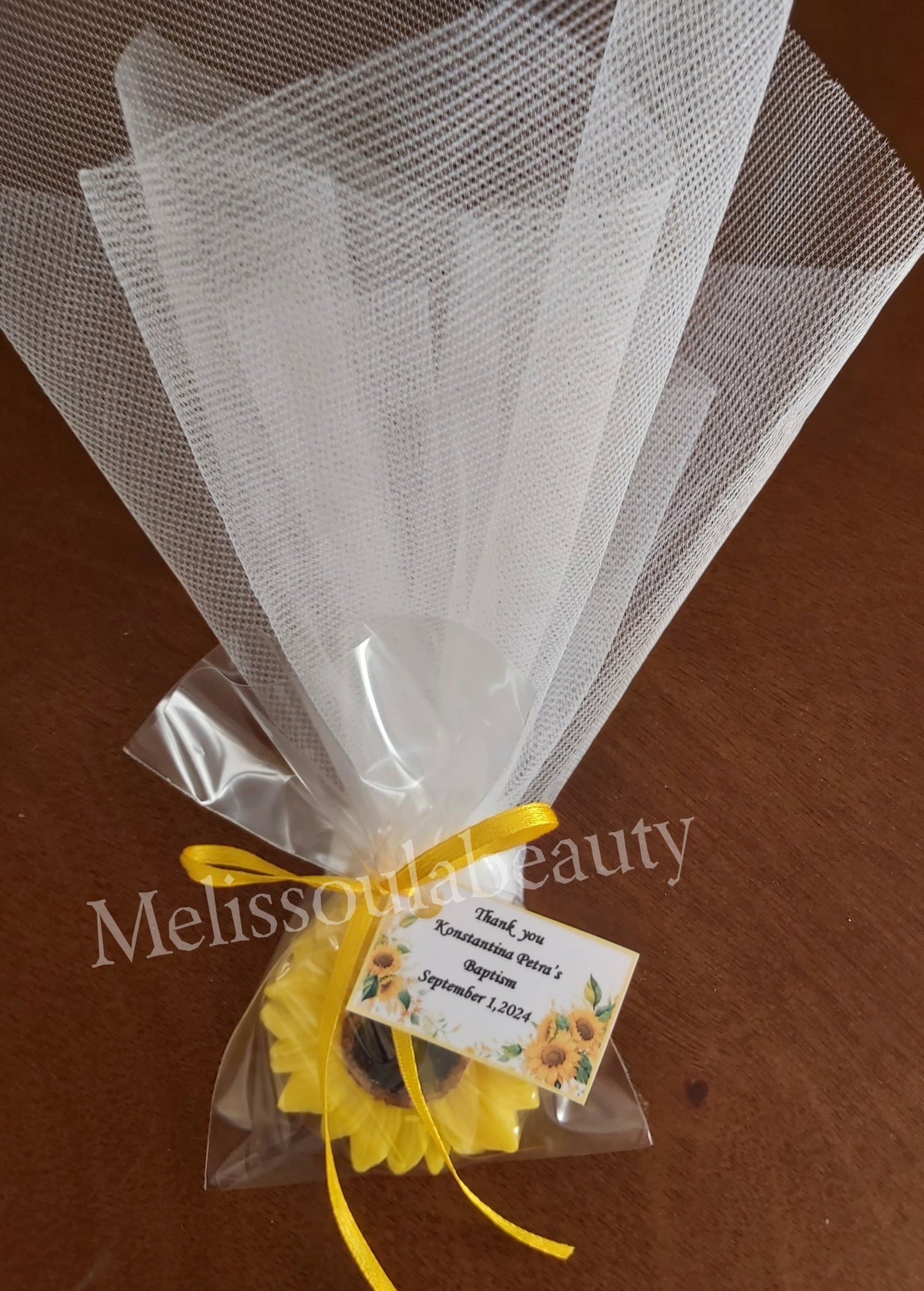 Bonbonniera sunflower scented soap