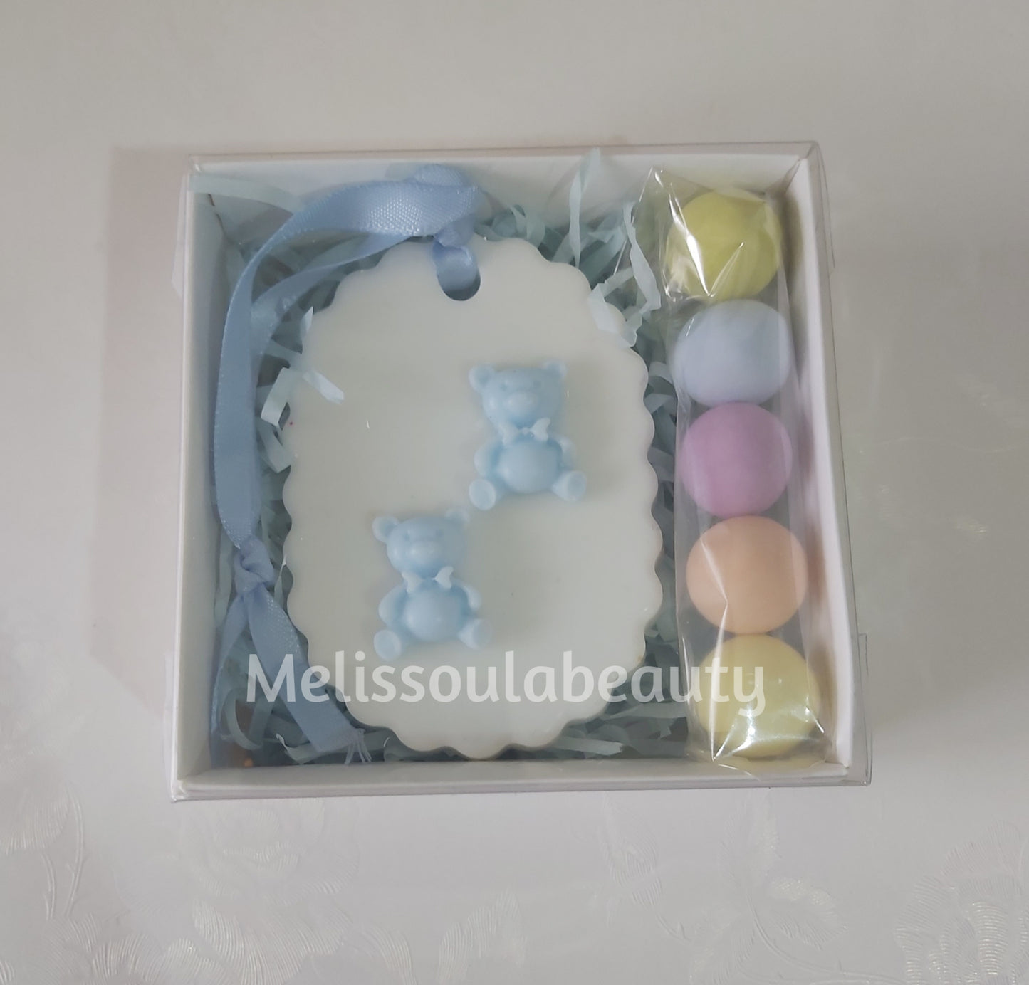 Μπομπονιέρα αρωματικό σαπουνάκι αρκουδάκια