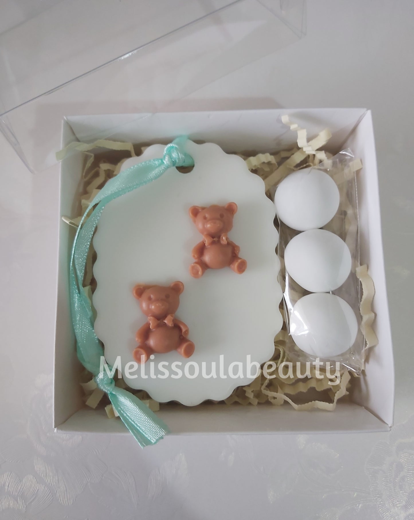 Μπομπονιέρα αρωματικό σαπουνάκι αρκουδάκια