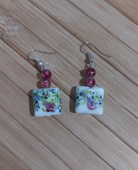 Χειροποίητα σκουλαρίκια με πέτρα