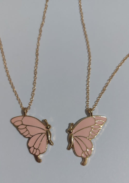 Κολιέ φιλίας με πεταλούδες