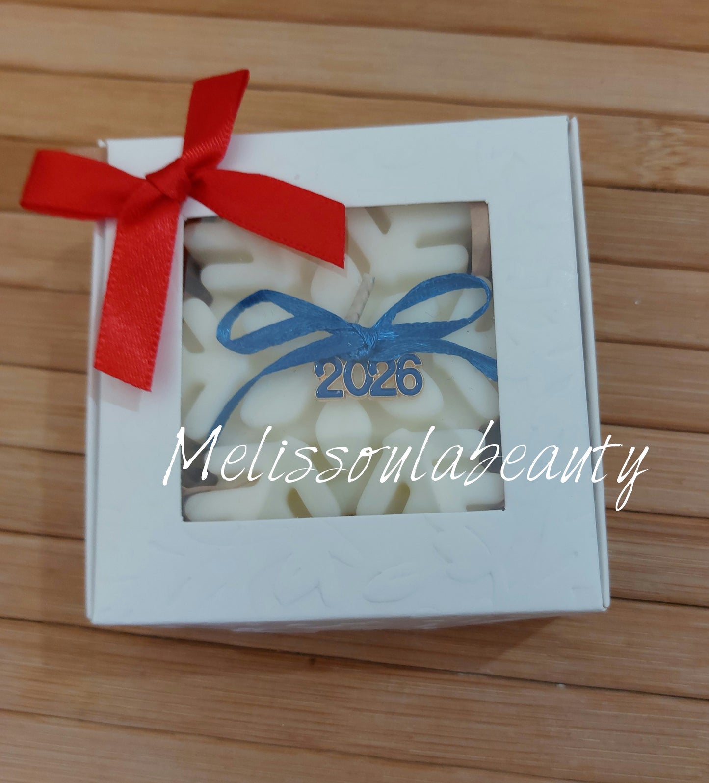 Χιονονιφάδα κερί γούρι 2026