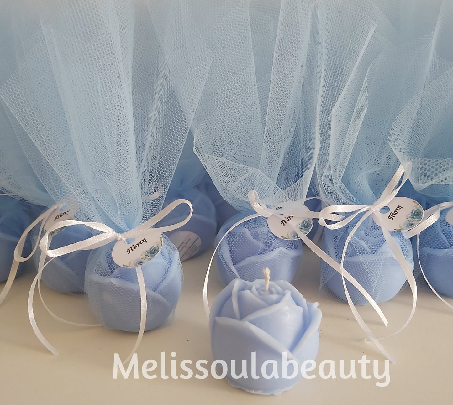 Τριαντάφυλλο αρωματικό κερί σόγιας μπομπονιέρα