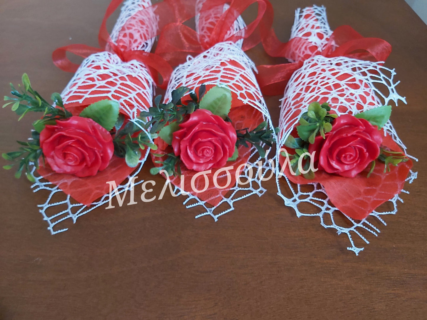 Ανθοδέσμη valentine's αρωματικό σαπούνι