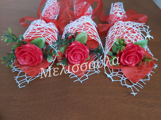 Ανθοδέσμη valentine's αρωματικό σαπούνι