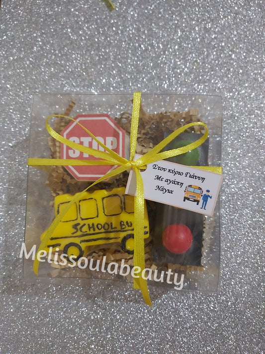 Σετ οδηγού σχολικού λεωφορείου