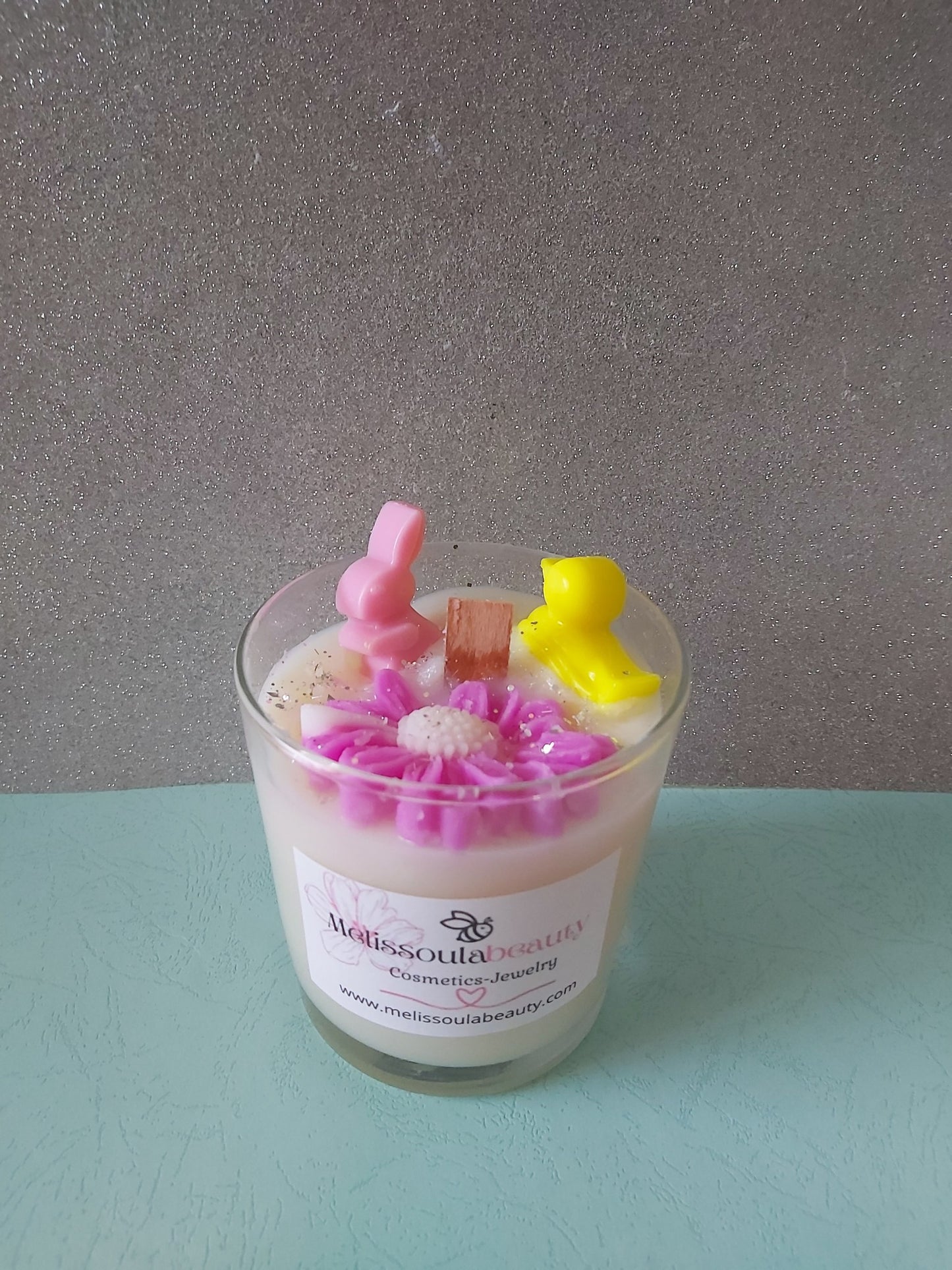 Κερί σε ποτήρι easter 1